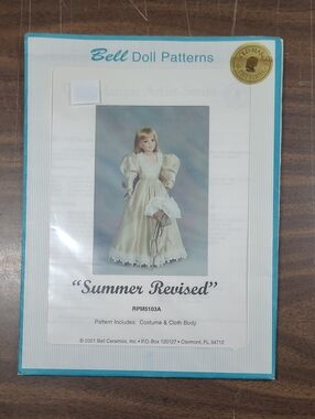 "Summer Revised" Doll Costume Pattern - Cream #RPM5103A